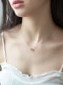 thumb Elegant Moon And Star Shaped S925 Silver Necklace 1