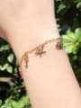 thumb Copper With 18k Gold Plated Delicate Marine life, shells, starfish Bracelets 1