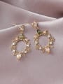 thumb Alloy With Gold Plated Fashion Hollow  Flower Drop Earrings 1