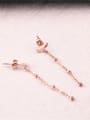 thumb Fashion Tassel Temperament Titanium Earrings 1