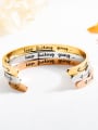 thumb Stainless Steel With Gold Plated Trendy  Minimalist Bangles 2