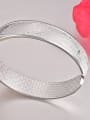thumb Bohemia style 999 Silver Stars-etched Opening Bangle 1