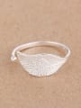 thumb Simple Leaf Opening Midi Ring 0