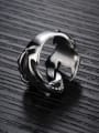 thumb Punk style Personalized Dragon Claw Titanium Ring 2