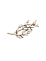thumb Artificial Pearl Branch Alloy Brooch 0
