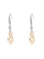 thumb Simple Eight-shaped austrian Crystals Alloy Earrings 0
