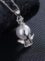 thumb Personalized Little Angel Imitation Pearl Copper Pendant 2