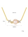 thumb Sterling silver 7-7.5mm natural freshwater pearl necklace 4