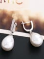 thumb Copper With  Imitation Pearl Classic Water Drop Drop Earrings 2