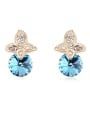 thumb Fashion Cubic austrian Crystals Alloy Stud Earrings 1