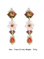 thumb Alloy With Rose Gold Plated Vintage Irregular Drop Earrings 4