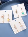 thumb Alloy With Rose Gold Plated Cartoon Asymmetry  Irregular Drop Earrings 0