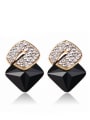 thumb Zinc Alloy With 18k Gold Plated Fashion Geometric Stud Earrings 3