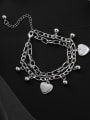thumb Alloy With Platinum Plated Fashion Heart Bracelets 1