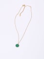 thumb Titanium With Gold Plated Simplistic Round Necklaces 1