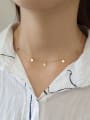 thumb 925 Sterling Silver With 18k Gold Plated Fashion Round Necklaces 1