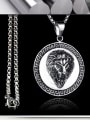 thumb Stainless Steel With Antique Silver Plated Trendy Animal lion's head Necklaces 2
