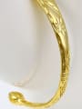 thumb Copper Alloy 24K Gold Plated Classical Bangle 1