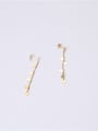 thumb Titanium With Gold Plated Simplistic Heart Drop Earrings 1