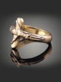 thumb Retro style Jesus Cross Antique Gold Plated Alloy Ring 1