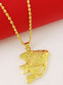 thumb Exquisite 24K Gold Plated Fish Shaped Necklace 2