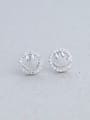 thumb 925 Silver Smiling Face stud Earring 0