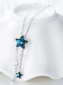 thumb Fashion Blue Star austrian Crystals Copper Pendant 2