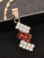 thumb Fashion Cubic Zirconias Gold Plated Copper Necklace 1