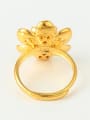 thumb Ethnic style Flower Opening Ring 3