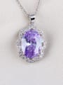thumb High-quality Zircon Exquisite European and American Quality Pendant Necklace 2