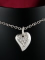 thumb Exquisite 18K Gold Plated Heart Shaped Zircon Necklace 1