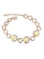 thumb Fashion Champagne Gold Plated Imitation Pearls Alloy Bracelet 1