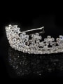 thumb Noble Micro Pave Zircons Crown-shape Wedding Hair Accessories 1