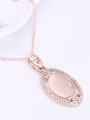 thumb Alloy Rose Gold Plated Fashion Opal Oval-shaped Two Pieces Jewelry Set 1
