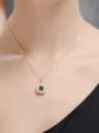 thumb Vintage Square Shaped AAA Zircon Necklace 1