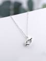 thumb Simple Little Knot Silver Necklace 0