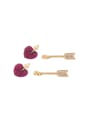 thumb Heart-shaped Removable stud Earring 1