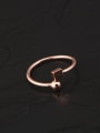 thumb Fashion Geometric Rose Gold Plated Ring 1