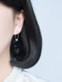 thumb S925 silver sweet sugar round hoop earring  simplicity and individuality 1