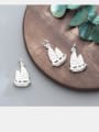 thumb 925 Sterling Silver With Silver Plated Personality sailboat Charms 2