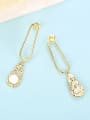 thumb 925 Sterling Silver With Gold Plated Personality Water Drop Drop Earrings 3