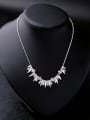 thumb Fashion Rivets-Shaped Zircon Western Style Alloy Necklace 3