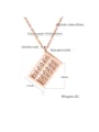 thumb Stainless Steel With Rose Gold Plated Personality Geometric Necklaces 2