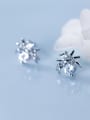 thumb 925 Sterling Silver With Silver Plated Personality Spider Stud Earrings 1