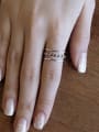 thumb 925 Sterling Silver With Antique Silver Plated Vintage Irregular Free Size Rings 1