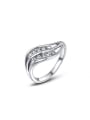 thumb Exaggerated Platinum Plated Austria Crystal Ring 0