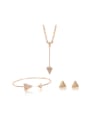 thumb Alloy Imitation-gold Plated Fashion Triangle-shaped Three Pieces Jewelry Set 0