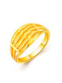 thumb Women Fashion 24K Gold Plated Hollow Design Copper Ring 0