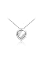 thumb Women Elegant Heart Shaped Opal Necklace 0