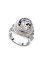 thumb Exaggerated Cubic austrian Crystals Alloy Ring 0